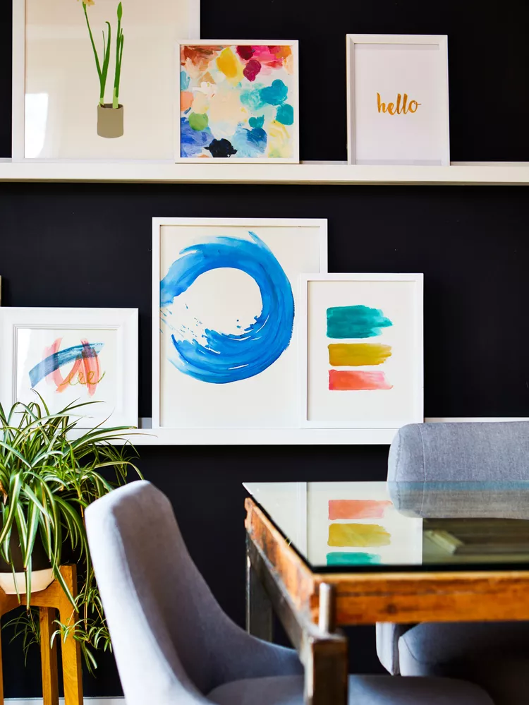 Interior Ledge Ideas for Displaying Art Without Shelves